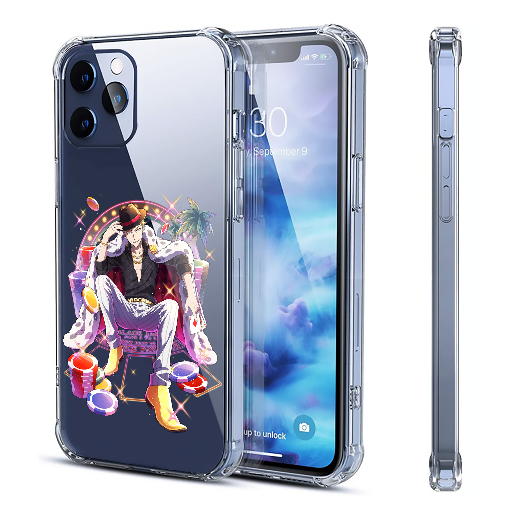（画像用） 文豪ストレイドッグス Bungo Stray Dogs 【iPhone 12シリーズ対応】透明スマホケース（クリアソフトケース）